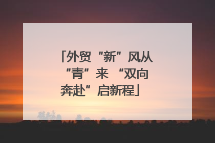 外贸“新”风从“青”来 “双向奔赴”启新程