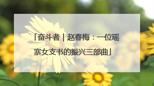 奋斗者｜赵春梅：一位瑶寨女支书的振兴三部曲