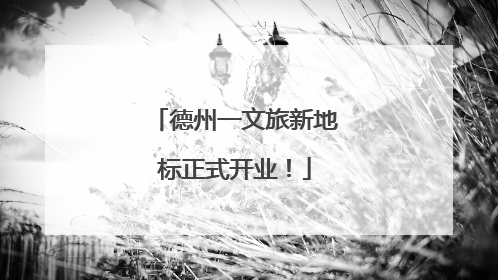 德州一文旅新地标正式开业！