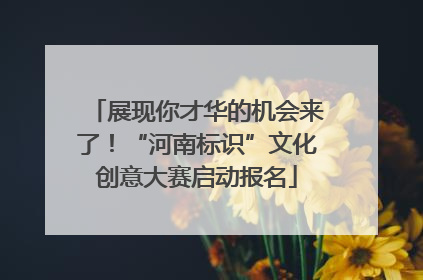 展现你才华的机会来了！“河南标识”文化创意大赛启动报名