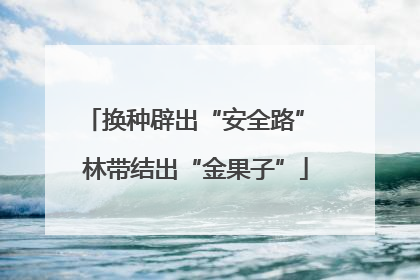 换种辟出“安全路” 林带结出“金果子”