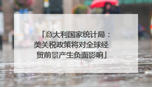 意大利国家统计局：美关税政策将对全球经贸前景产生负面影响