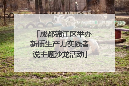 成都锦江区举办新质生产力实践者说主题沙龙活动