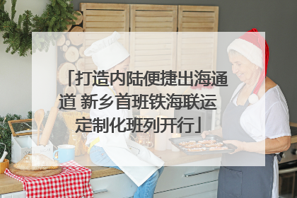 打造内陆便捷出海通道 新乡首班铁海联运定制化班列开行