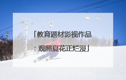 教育题材影视作品：观照夏花正烂漫