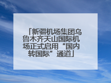 新疆机场集团乌鲁木齐天山国际机场正式启用“国内转国际”通道
