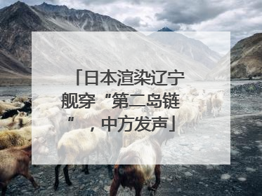 日本渲染辽宁舰穿“第二岛链”，中方发声