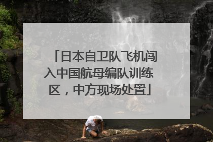 日本自卫队飞机闯入中国航母编队训练区，中方现场处置
