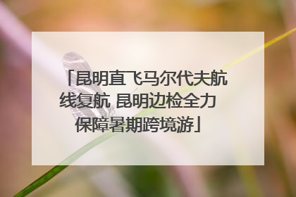 昆明直飞马尔代夫航线复航 昆明边检全力保障暑期跨境游