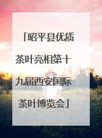 昭平县优质茶叶亮相第十九届西安国际茶叶博览会