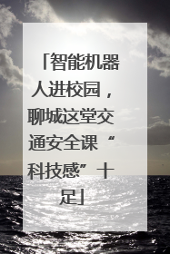 智能机器人进校园，聊城这堂交通安全课“科技感”十足