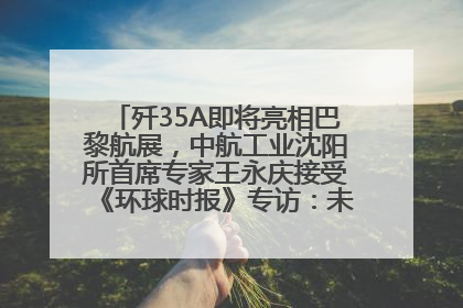歼35A即将亮相巴黎航展，中航工业沈阳所首席专家王永庆接受《环球时报》专访：未来数量可以有很多