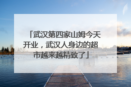 武汉第四家山姆今天开业，武汉人身边的超市越来越精致了