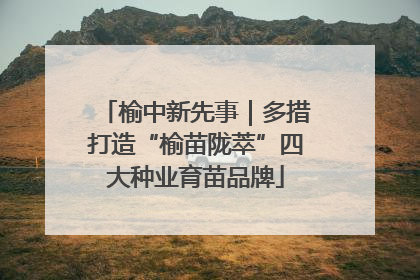 榆中新先事｜多措打造“榆苗陇萃”四大种业育苗品牌