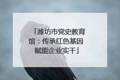 潍坊市党史教育馆：传承红色基因 赋能企业实干