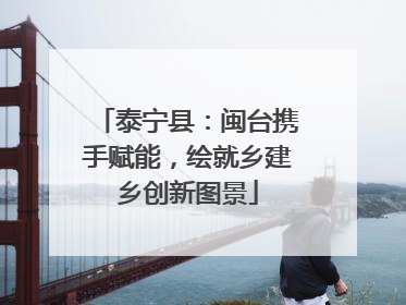 泰宁县：闽台携手赋能，绘就乡建乡创新图景