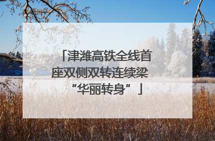 津潍高铁全线首座双侧双转连续梁“华丽转身”