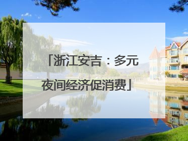 浙江安吉：多元夜间经济促消费