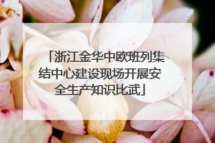 浙江金华中欧班列集结中心建设现场开展安全生产知识比武