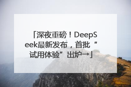 深夜重磅！DeepSeek最新发布，首批“试用体验”出炉→