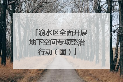 渝水区全面开展地下空间专项整治行动（图）