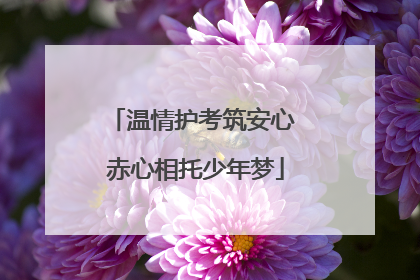 温情护考筑安心 赤心相托少年梦