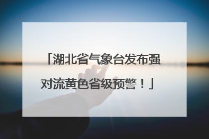 湖北省气象台发布强对流黄色省级预警！