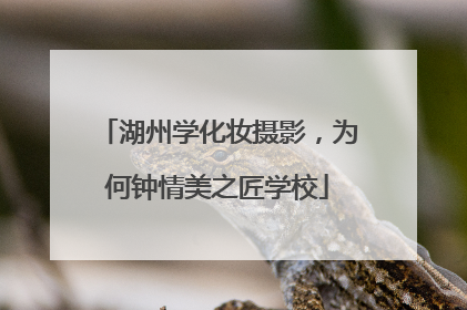 湖州学化妆摄影，为何钟情美之匠学校