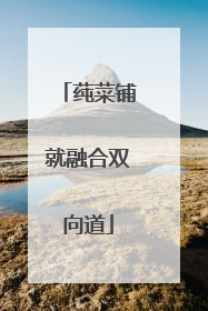 莼菜铺就融合双向道