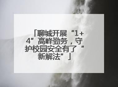 聊城开展“1+4”高峰勤务，守护校园安全有了“新解法”