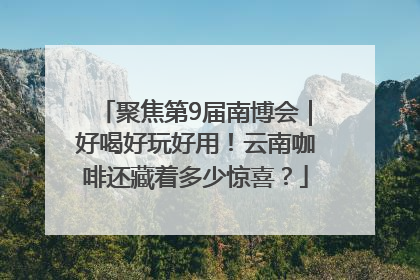 聚焦第9届南博会｜好喝好玩好用！云南咖啡还藏着多少惊喜？