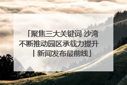 聚焦三大关键词 沙湾不断推动园区承载力提升丨新闻发布最前线