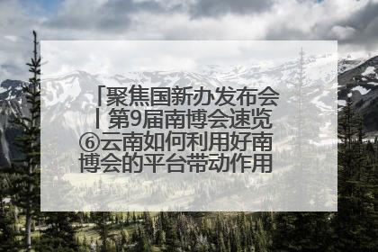 聚焦国新办发布会丨第9届南博会速览⑥云南如何利用好南博会的平台带动作用，深化与南亚国家的交流与合作？