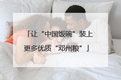 让“中国饭碗”装上更多优质“邓州粮”