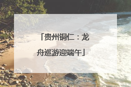贵州铜仁：龙舟巡游迎端午