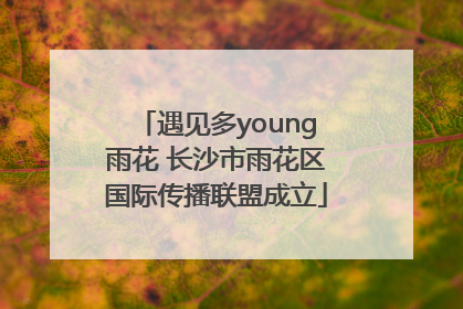 遇见多young雨花 长沙市雨花区国际传播联盟成立