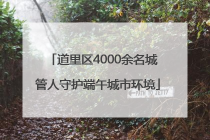道里区4000余名城管人守护端午城市环境