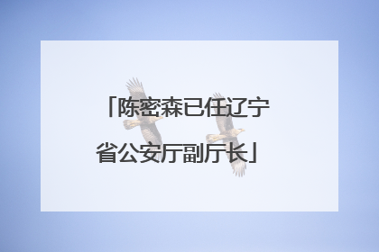 陈密森已任辽宁省公安厅副厅长