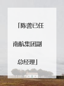 陈詟已任南航集团副总经理