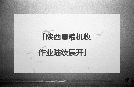 陕西夏粮机收作业陆续展开