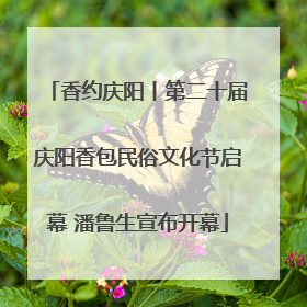香约庆阳丨第二十届庆阳香包民俗文化节启幕 潘鲁生宣布开幕