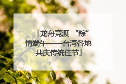 龙舟竞渡 “粽”情端午——台湾各地共庆传统佳节
