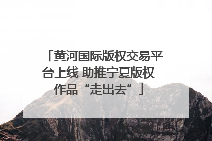 黄河国际版权交易平台上线 助推宁夏版权作品“走出去”