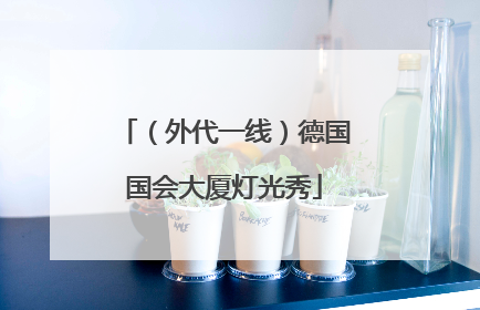 （外代一线）德国国会大厦灯光秀