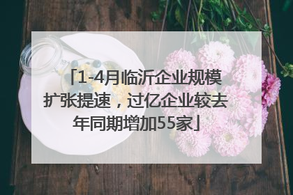 1-4月临沂企业规模扩张提速，过亿企业较去年同期增加55家