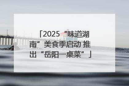 2025“味道湖南”美食季启动 推出“岳阳一桌菜”