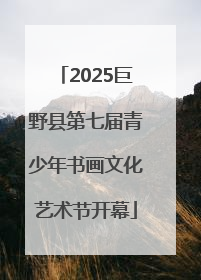 2025巨野县第七届青少年书画文化艺术节开幕