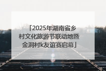 2025年湖南省乡村文化旅游节联动地暨金洞村k友谊赛启幕
