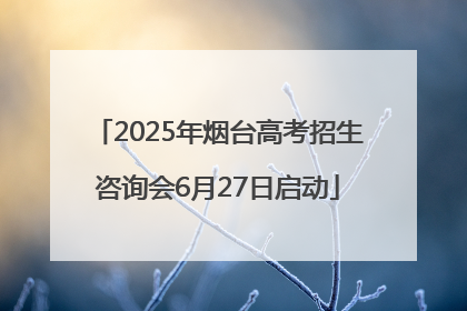 2025年烟台高考招生咨询会6月27日启动