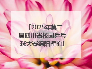 2025年第二届四川省校园乒乓球大赛绵阳挥拍